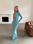 Benni Zuri Maxi Dress - Teal