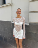 Benni Oskar Mini Dress - White
