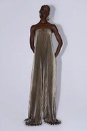 L'IDÉE Black Tie Gown - Gold Shimmer
