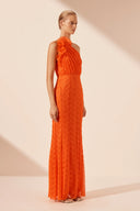 Shona Joy Sol Lace Asymmetrical Dress