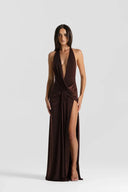 Natalie Rolt Winona Gown - Espresso