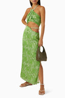 SUBOO Orbit Halter Dress - Green