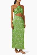 SUBOO Orbit Halter Dress - Green