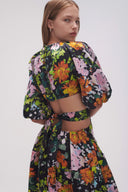 Aje Mimosa Cutout Midi Dress - Midnight Floral