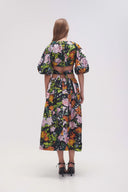 Aje Mimosa Cutout Midi Dress - Midnight Floral