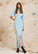 Lenni The Label Aloe Maxi Dress - Dusty Blue
