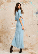 Lenni The Label Aloe Maxi Dress - Dusty Blue