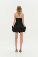 Aje Violette Bubble Hem Mini Dress - Black