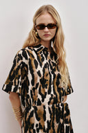 Aje Airlie Mini Shirt Dress - Animal