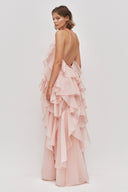 Aje Pandorea Layered Maxi Dress - Pastel Pink