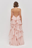 Aje Pandorea Layered Maxi Dress - Pastel Pink