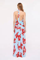 SUBOO Chloe Floral Maxi Dress - Blue Pink