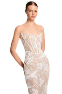 KYHA Bridal Torrens Gown - Ivory & Beige