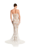 KYHA Bridal Torrens Gown - Ivory & Beige