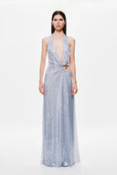Misha Devon Sequin Dress - Cloud Blue