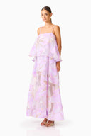 Elliatt Elysia Tiered Gown - Purple Floral