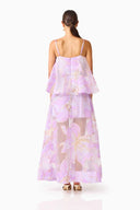 Elliatt Elysia Tiered Gown - Purple Floral