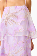 Elliatt Elysia Tiered Gown - Purple Floral