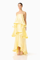 Elliatt Tilly Tiered Maxi Dress - Butter Yellow