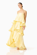 Elliatt Tilly Tiered Maxi Dress - Butter Yellow