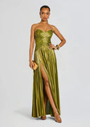 RETROFÊTE Stephie Gown - Metallic Peridot