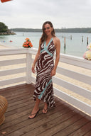 Sneaky Link Giselle Maxi Dress - Zebra
