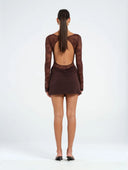 Benni Oskar Mini Dress - Chocolate