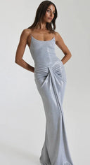 Natalie Rolt Allora Gown - Silver
