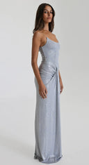 Natalie Rolt Allora Gown - Silver