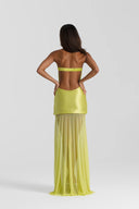 Natalie Rolt Julietta Dress - Chartreuse