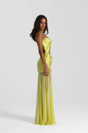 Natalie Rolt Julietta Dress - Chartreuse