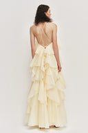 Aje Pandorea Layered Maxi Dress - Butter