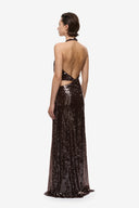 Misha Devon Sequin Dress - Chocolate
