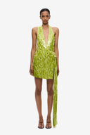Misha Sapphire Sequin Mini Dress - Apple