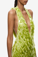 Misha Sapphire Sequin Mini Dress - Apple