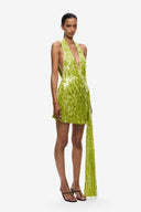 Misha Sapphire Sequin Mini Dress - Apple