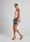 Miimi & Jiinda Oversized Silk Scarf - Ochre Country
