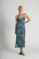 Miimi & Jiinda Jibaanga Silk Dress - Navy