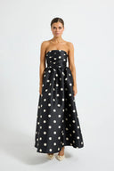 Pasduchas Dotti Strapless Midi - Black/ Cream