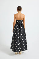 Pasduchas Dotti Strapless Midi - Black/ Cream