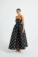 Pasduchas Dotti Strapless Midi - Black/ Cream
