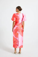 Pasduchas Kalani Sleeve Midi - Raspberry