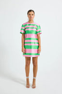 Pasduchas Gigi Sleeve Mini Dress - Watermelon