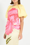 Pasduchas Wildbloom Sleeve Midi - Lemon
