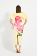 Pasduchas Wildbloom Sleeve Midi - Lemon