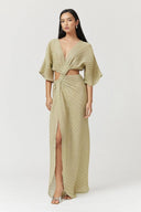 SUBOO Stevie Cross - Over Midi Dress - Gold
