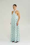 Summi Summi Cross Over Halter Maxi Dress - Pinot Drops