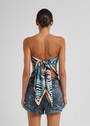 Miimi & Jiinda Oversized Silk Scarf - Ochre Country