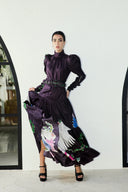 Mackenzie Mode Angel Wings Silk Maxi Dress