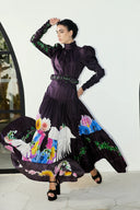 Mackenzie Mode Angel Wings Silk Maxi Dress